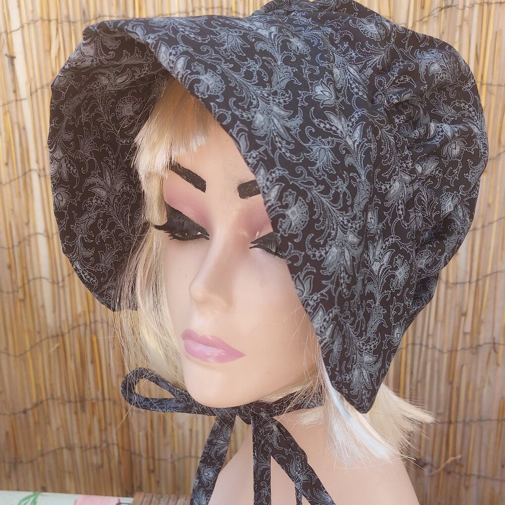 Pioneer bonnet, Gothic bonnet, Victorian, Civil War Bonnet Prairie Hat